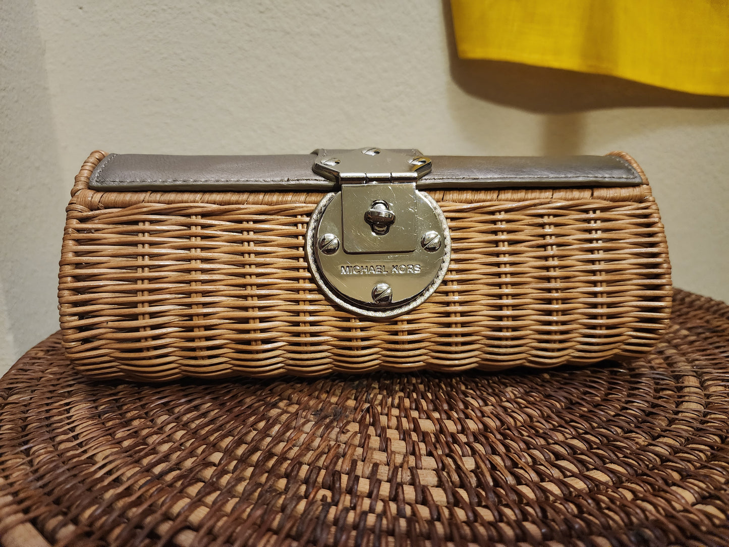 Michael Kors Wicker Clutch